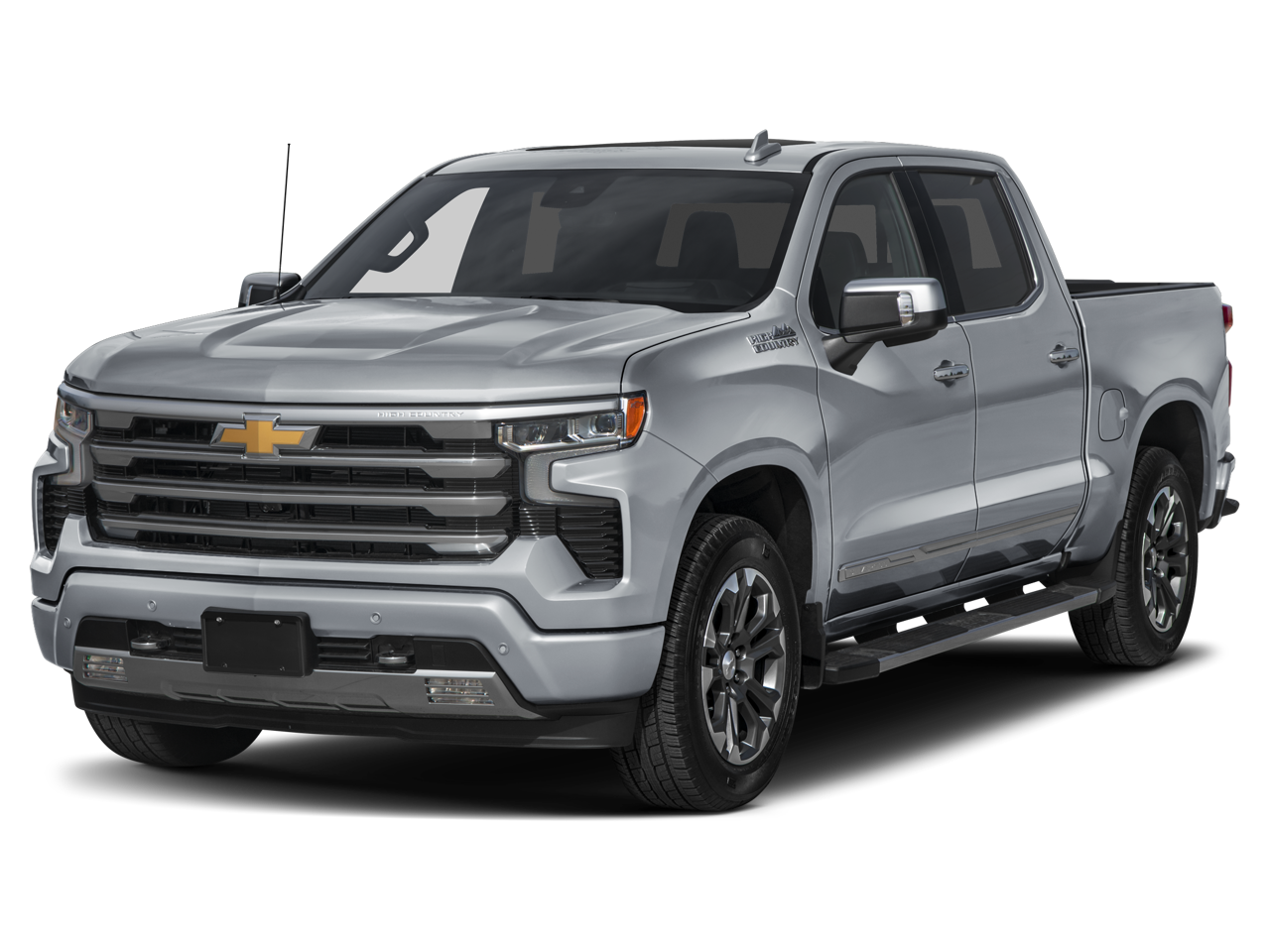 2026 Chevrolet Silverado 1500 High Country in Sterling Gray Metallic — front three-quarter view