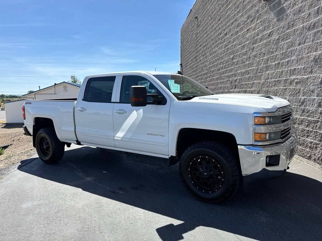 2018 Chevrolet Silverado 2500 HD LT in Summit White — front three-quarter view