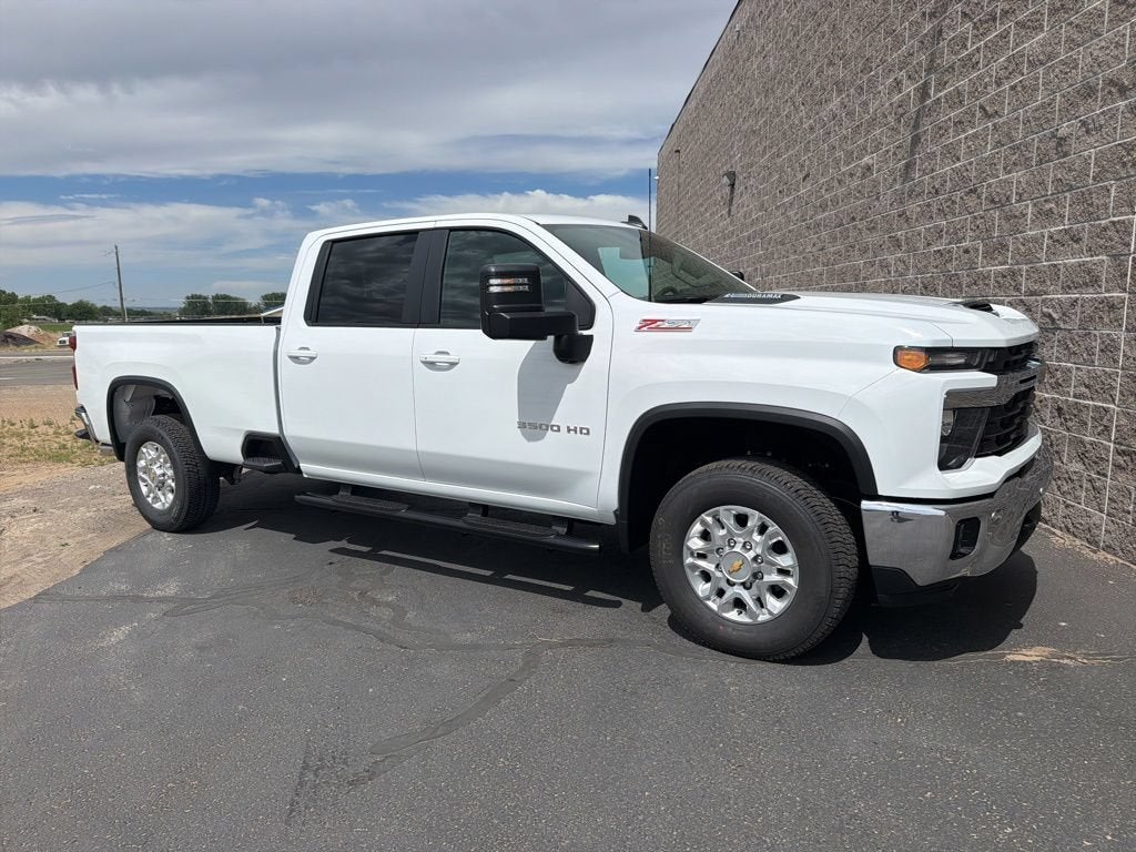 2026 Chevrolet Silverado 3500 HD LT in Summit White — front three-quarter view