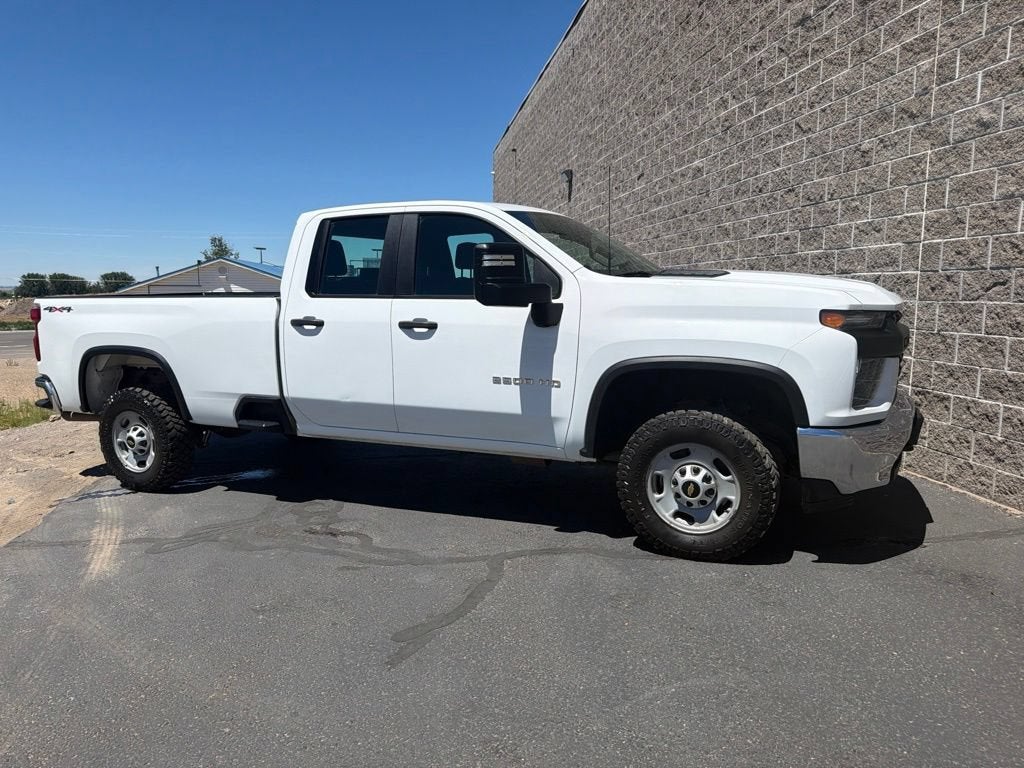 2020 Chevrolet Silverado 2500 HD Work Truck in Summit White — front three-quarter view