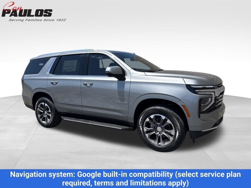 2026 Chevrolet Tahoe LT in Sterling Gray Metallic — front three-quarter view