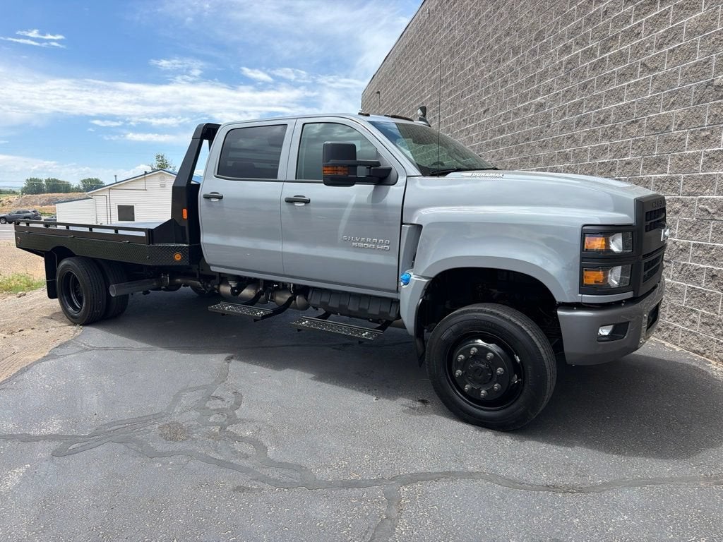 2026 Chevrolet Silverado 5500 HD LT in Slate Gray Metallic — front three-quarter view