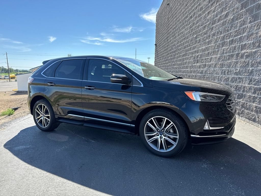 2019 Ford Edge Titanium in None — front three-quarter view